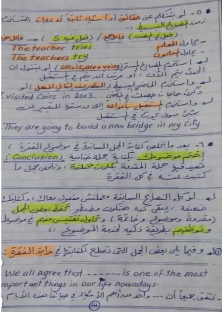 مراجعة فرنساوي أولى ثانوي الترم الثاني 2026
